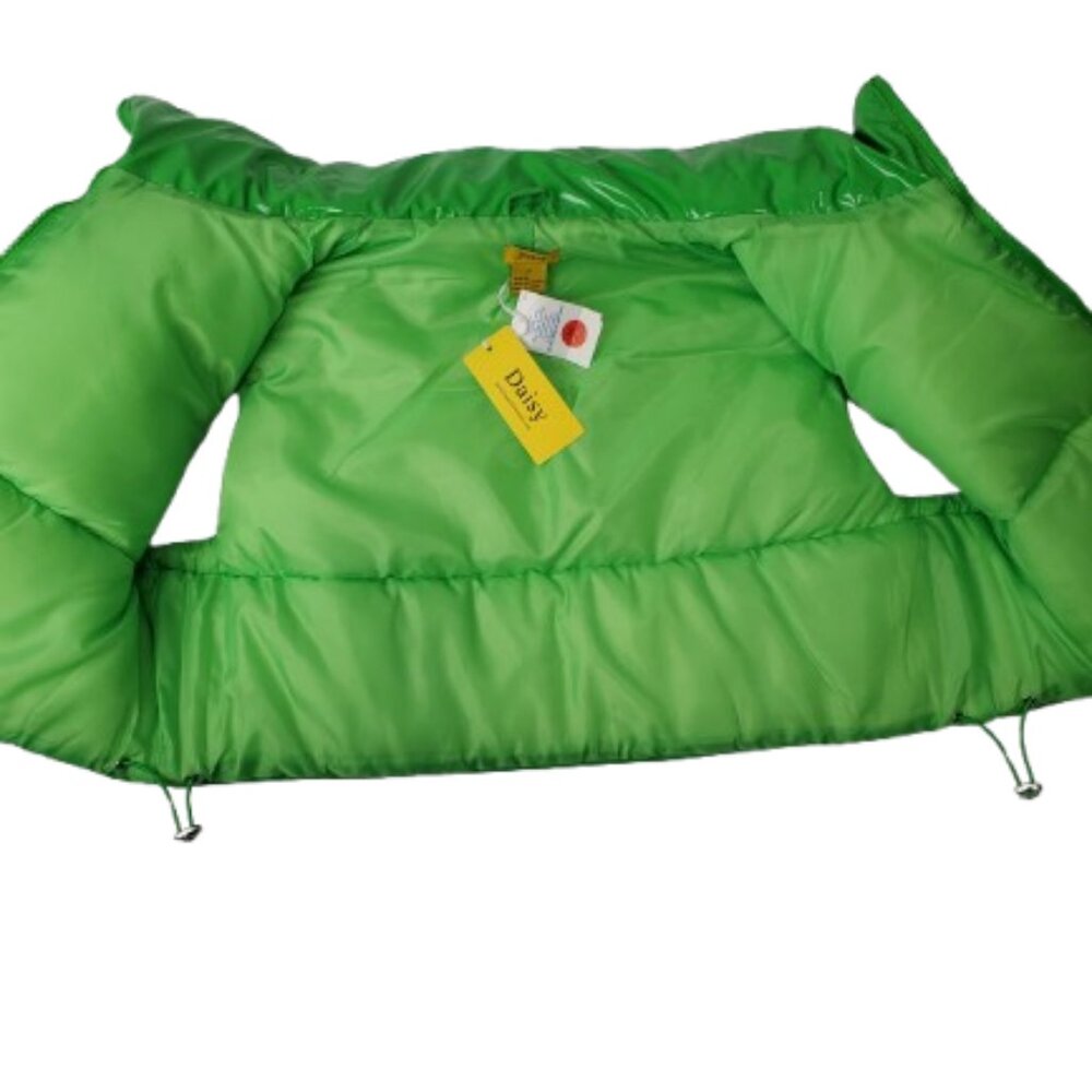 Daisy women's light green crop puffer vest size M - Picture 2 of 3